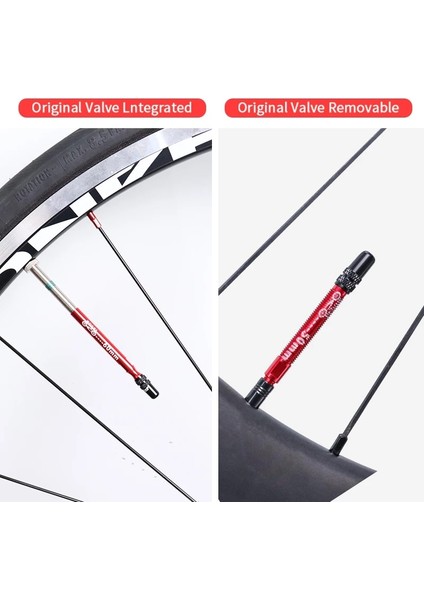 80MM Set Çıkarılabilir Stil Muqzı Resta Valf Genişletici Bisiklet Kattığı Lastik Çıkarılabilir Valf Çekirdek Anahtarlı Iç Tüp Uzatma Valfi (Yurt Dışından)