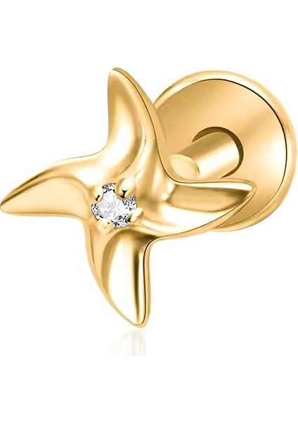 F136 Titanyum Pinwheel Piercing - Tragus Piercing - Helix Piercing
