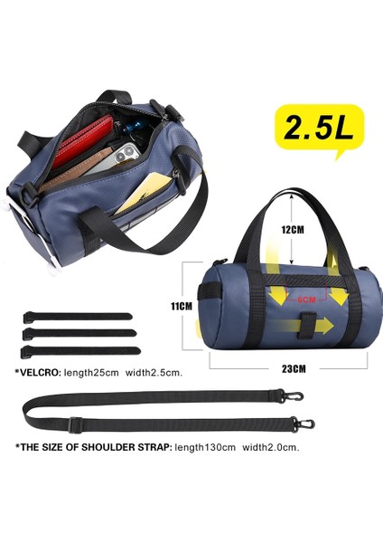 RK9101-GRI Stili Rhinowalk Bisiklet Gidon Çantası Bisiklet Ön Çanta Saklama Çantası Çanta Omuz Askısı ile Yol Dağ Bisikleti Bisiklet Seyahat Için (Yurt Dışından) fırsatları