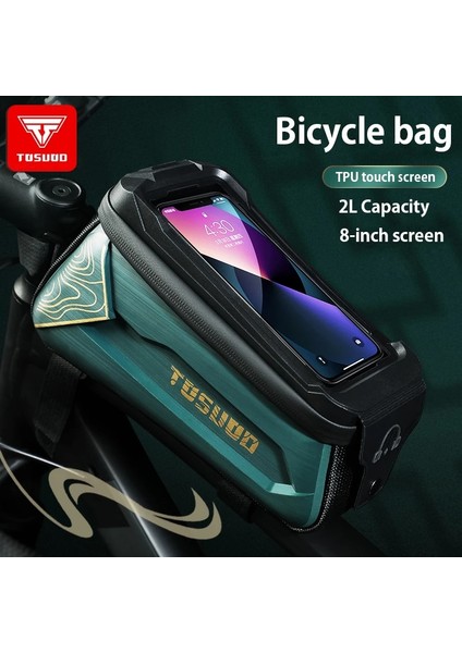 Siyah F Stili L Beden Tosuod Bisiklet Çantası Inç Dokunmatik Ekran Telefon Kılıfı Su Geçirmez Bisiklet Çantası Üst Ön Tüp Çerçeve Mtb Yol Bisikleti Çantası Aksesuarları (Yurt Dışından) fiyatları