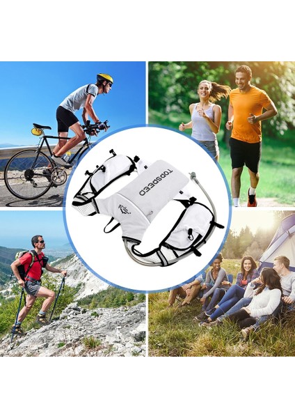 2lsu Torbası Stili Inoxto Trail Koşu Sırt Çantası 5l Süper Koşu Nemlendirici Yelek Çanta Maraton Bisiklet Sırt Çantası 250ML Yumuşak Şişe Şişelenmiş Su (Yurt Dışından) modelleri