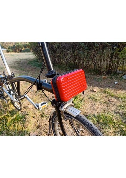 Koyu Mavi Stil Brompton Için Katlanır Bisiklet Ön Çanta Sepet Aksesuarları Için Konektörlü Süper Mini Güzel Çanta (Yurt Dışından) fiyatları