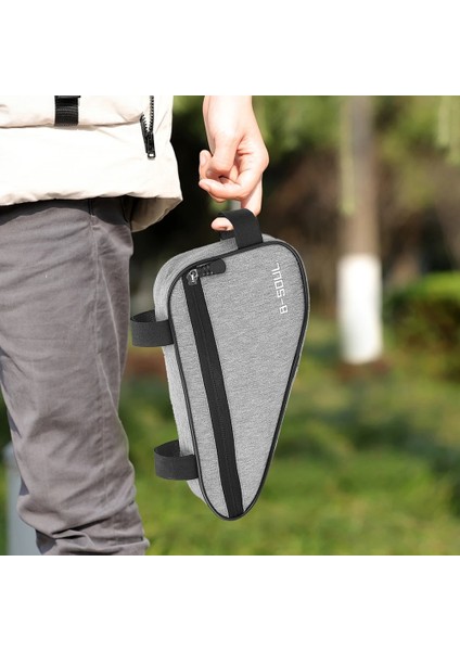 Lacivert Tarzı Aşınmaya Dayanıklı Dağ Bisikleti Ön Çerçeve Üçgen Çanta Pannier Yol Bisikleti Üst Tüp Kılıf Saklama Torbaları Bisiklet Aksesuarları (Yurt Dışından)