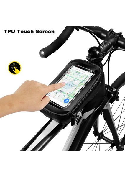 V0302-88 Stili Diğer Yağmur Geçirmez Bisiklet Çantası Bisiklet Bisiklet Telefon Tutucu Dokunmatik Ekran Üst Tüp Ön Yansıtıcı Mtb Su Geçirmez Aksesuarlar (Yurt Dışından)
