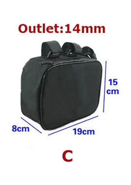 15X19X8CM Tarzı Bisiklet Bisiklet Tüp Çerçeve Paketi Çanta Kılıf Pil Li-Ion Alet Kutusu Depolama Birden Fazla Boyutta Asma Bisiklet Için Su Geçirmez Kolaylık (Yurt Dışından)