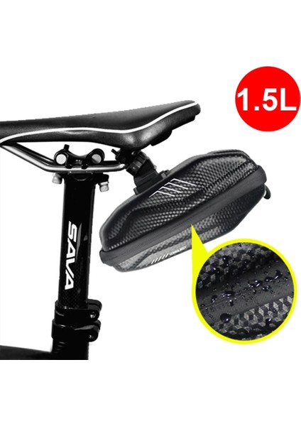 1.5l Su Geçirmez Stil Bisiklet Çantası Yağmur Geçirmez Mtb Yol Bisikleti Sele Çantası Büyük Kapasiteli Gece Yansıması Bisiklete Binme Seatpost Arka Alet Çantası Bisiklet Aksesuarları (Yurt Dışından)