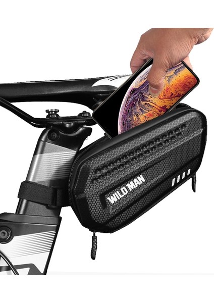1.5l Su Geçirmez Stil Bisiklet Çantası Yağmur Geçirmez Mtb Yol Bisikleti Sele Çantası Büyük Kapasiteli Gece Yansıması Bisiklete Binme Seatpost Arka Alet Çantası Bisiklet Aksesuarları (Yurt Dışından)