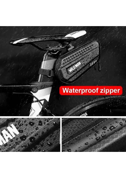 1.5l Su Geçirmez Stil Bisiklet Çantası Yağmur Geçirmez Mtb Yol Bisikleti Sele Çantası Büyük Kapasiteli Gece Yansıması Bisiklete Binme Seatpost Arka Alet Çantası Bisiklet Aksesuarları (Yurt Dışından)