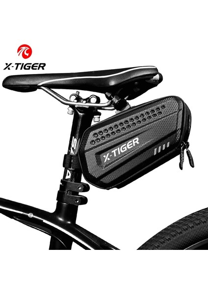 1.2l Şekillendirme X-Tıger Bisiklet Sele Çantası Yağmur Geçirmez Darbeye Dayanıklı 3D Pu Kabuk Kılıfı Bisiklet Çantası Arka Büyük Kapasiteli Seatpost Mtb Bisiklet Çantası Aksesuarları (Yurt Dışından)