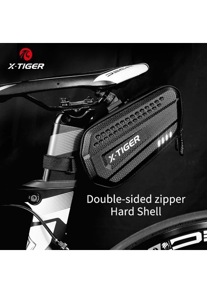 1.2l Şekillendirme X-Tıger Bisiklet Sele Çantası Yağmur Geçirmez Darbeye Dayanıklı 3D Pu Kabuk Kılıfı Bisiklet Çantası Arka Büyük Kapasiteli Seatpost Mtb Bisiklet Çantası Aksesuarları (Yurt Dışından) fırsatları