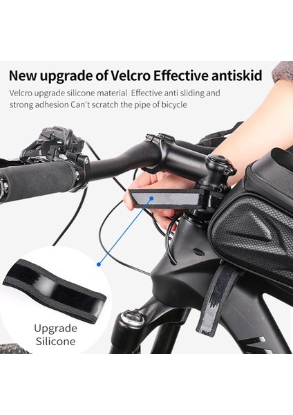 051 7.0 Inç 1 Stil Wheel Up Bisiklet Çantası Su Geçirmez Bisiklet Üst Ön Tüp Çerçeve Çanta Büyük Kapasiteli Mtb Yol Bisikleti 7 Telefon Çantası Bisiklet Aksesuarları (Yurt Dışından) fiyatları