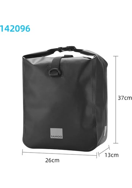 142096 10L 1pc Stili Sahoo 1 Adet Su Geçirmez 10L 20L Roll-Top Bisiklet Bagaj Taşıma Çantası Arka Raf Bagaj Pannier Işık Yansıtıcı W Omuz Askısı (Yurt Dışından)
