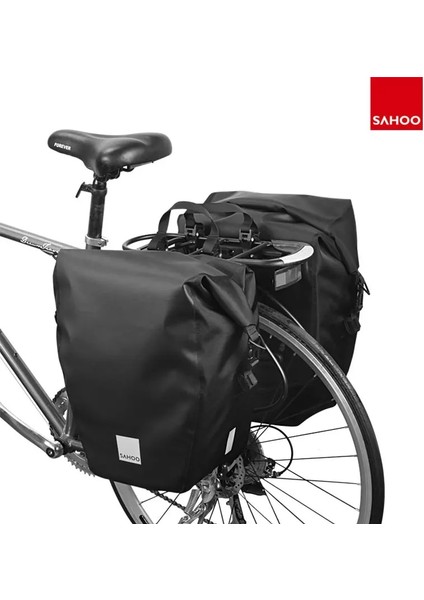 142096 10L 1pc Stili Sahoo 1 Adet Su Geçirmez 10L 20L Roll-Top Bisiklet Bagaj Taşıma Çantası Arka Raf Bagaj Pannier Işık Yansıtıcı W Omuz Askısı (Yurt Dışından)
