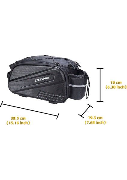 Siyah Stil Bisiklet Bagaj Çantası Dağ Bisikleti Arka Rafı Bagaj Koltuk Taşıyıcı Pannier Paketi Bisiklete Binme Bagajı Omuz Çantası Bisiklet Arka Çantası (Yurt Dışından)
