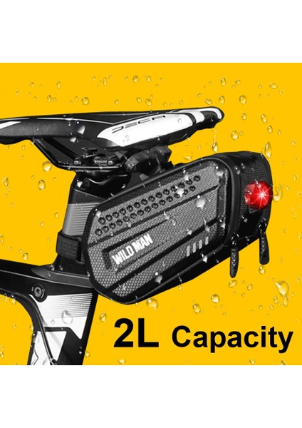 2l Tarzı 2l Sert Kabuk Bisiklet Eyer Çantası Su Geçirmez Bisiklet Panniers Mtb Yol Bisikleti Arka Alet Çantası Gece Yansıtıcı Çanta Bisiklet Aksesuarları (Yurt Dışından) indirimleri