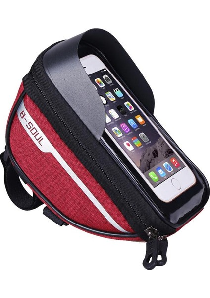 Kırmızı Stil 18.5x9.5x8.5 cm Bisiklet Bisiklet Telefon Çantası Su Geçirmez Bisiklet Dokunmatik Ekran Çerçevesi Çanta Pannier Bisiklet Cep Telefonu Tutacağı (Yurt Dışından)
