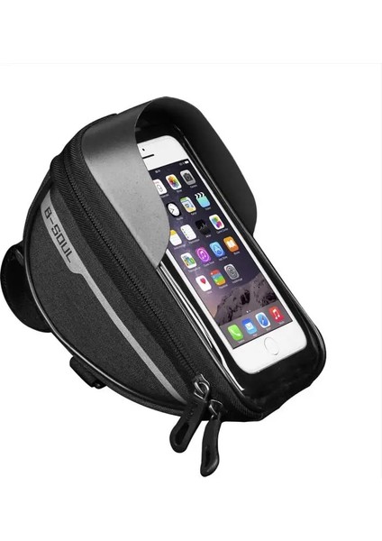 Kırmızı Stil 18.5x9.5x8.5 cm Bisiklet Bisiklet Telefon Çantası Su Geçirmez Bisiklet Dokunmatik Ekran Çerçevesi Çanta Pannier Bisiklet Cep Telefonu Tutacağı (Yurt Dışından)