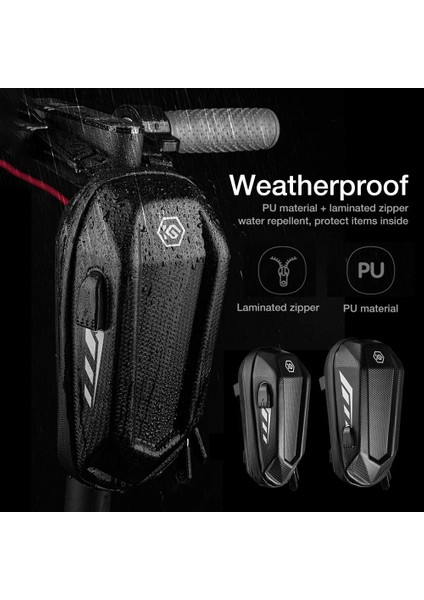 Bir Stil Elektrikli Scooter Kafa Kolu Çanta Eva Sert Kabuk Su Geçirmez Çanta Xiao Mi M365 Gidon Asılı Evrensel Depolama Ön Çantalar (Yurt Dışından) indirimleri