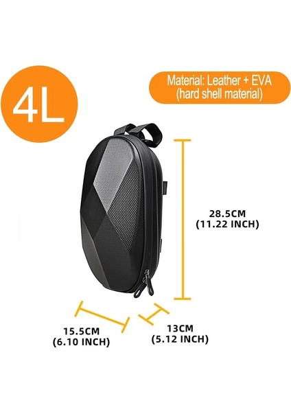 M Tarzı Su Geçirmez Elektrikli Scooter Ön Çanta Xiaomi Mooter Aksesuarları Için Scooter Depolama Fermuarlı Çantalar Gidon Asılı Çanta (Yurt Dışından)