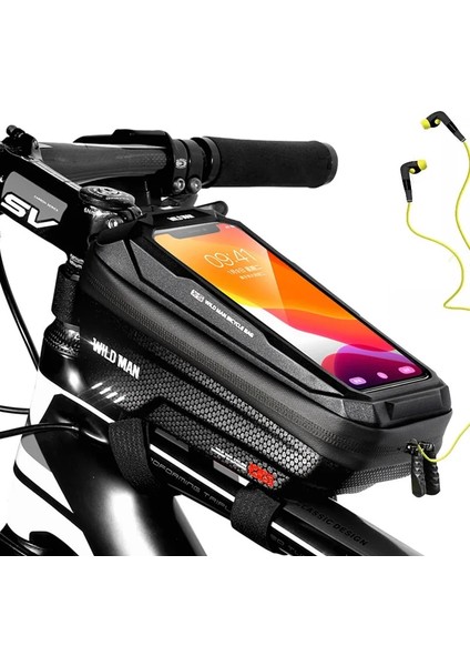 V10 Stili Diğer Wıld Man Bisiklet Çantası Telefon Tutucu Kılıf Su Geçirmez Dağ Yolu Çerçeve Ön Üst Tüp Bisiklet Çantası Gidon Mtb Bisiklet Aksesuarları (Yurt Dışından) modelleri