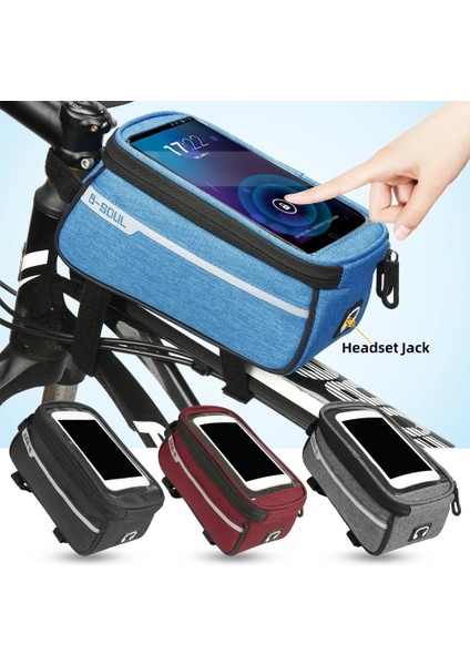 Mavi Stil Cep Telefonu Için Bisiklet Çantası Bisiklet Ön Çerçeve Tüp Çanta Akıllı Telefon Altında Su Geçirmez Panniers Çanta Aksesuarları (Yurt Dışından) fiyatları