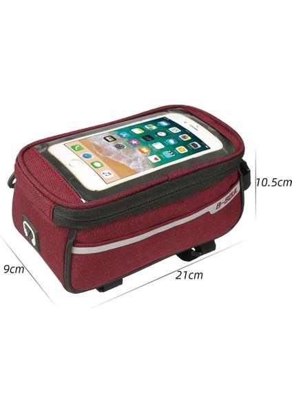 Mavi Stil Cep Telefonu Için Bisiklet Çantası Bisiklet Ön Çerçeve Tüp Çanta Akıllı Telefon Altında Su Geçirmez Panniers Çanta Aksesuarları (Yurt Dışından) modelleri