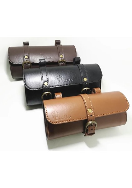 Yeşil Küçük Stil Bisiklet Çantası Kahverengi Siyah Motosiklet Eyer Çantaları Pu Deri Motosiklet Yan Alet Çantası Kuyruk Bagajı Moto Evrensel Bisiklet Pannier (Yurt Dışından) fiyatları