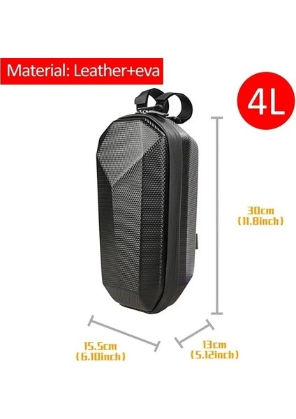4l Tarzı Evrensel Elektrikli Scooter Çantası Kafa Kolu Çanta Eva Sert Kabuk Çanta Xiaomi M365 Için Es1 Es2 Es3 Es4 Bisiklet Aksesuarları (Yurt Dışından)