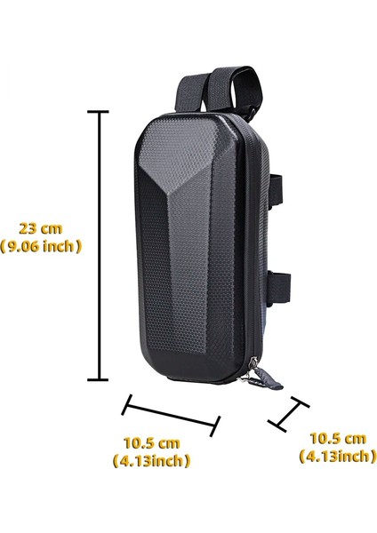 2l 24X11X10CM Stili Mtb Bisiklet Kafası Asılı Çanta 3l 4l Yağmur Geçirmez Su Geçirmez Elektrikli Scooter Eva Sert Kabuk Gidon Çantası Kick Scooter Kamera 3l Kılıfı (Yurt Dışından)