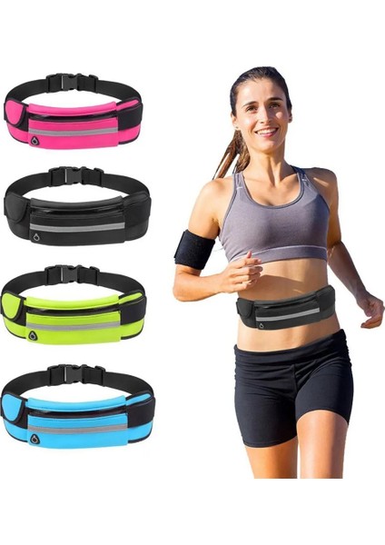 Yeşil Stil Su Geçirmez Koşu Bel Çantası Tuval Spor Koşu Taşınabilir Açık Telefon Tutucu Kemer Çantası Kadın Erkek Spor Spor Aksesuarları (Yurt Dışından) indirimleri