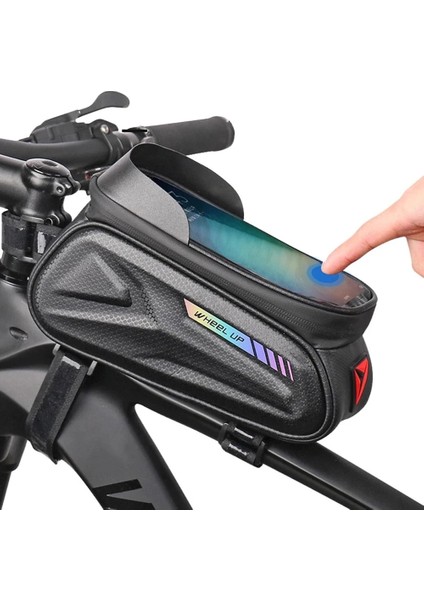 WL03 Renkli Logo Stili Tekerlek U Yeni Bisiklet Çantası Ön Üst Tüp Bisiklet Çantası 7.0 Su Geçirmez Telefon Kılıfı Dokunmatik Ekran Çantası Mtb Paketi Bisiklet Aksesuarları (Yurt Dışından) fiyatları