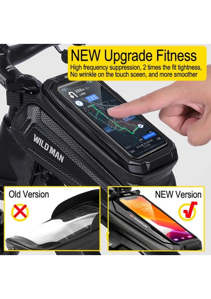 BAG000 Stili Wıld Man Bisiklet Çerçeve Ön Tüp Bisiklet Çantası 1.8l Bisiklet Su Geçirmez Telefon Kılıfı Tutucu 7 Inç Bisiklet Çantası Dokunmatik Çanta Aksesuarları (Yurt Dışından) fiyatları