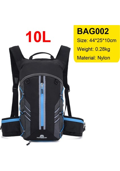 002 Mavi Stil Nefes Alabilir Ultra Hafif Bisiklet Çantası Taşınabilir Su Geçirmez Spor Sırt Çantası 10L Açık Yürüyüş Tırmanma Kılıfı Bisiklet Bisiklet Sırt Çantası (Yurt Dışından)
