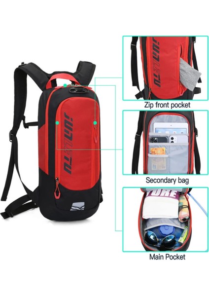 Siyah Kırmızı Stil 2021 Yeni 10L Spor Mtb Bisiklet Sırt Çantası Su Bisiklet Çantaları Koşu Bisiklet Nemlendirme Bisiklet Sırt Çantaları Reflektörlü Şeritler XA126Q (Yurt Dışından) fiyatları