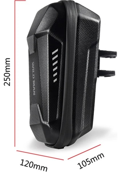 2l Stili Wıld Man Elektrikli Scooter Çantası Pu Eva Sert Kabuk Paketleri Bisiklet M365 Aksesuarları Için Taşınabilir Su Geçirmez Toz Geçirmez Bisiklet Kılıfı (Yurt Dışından)