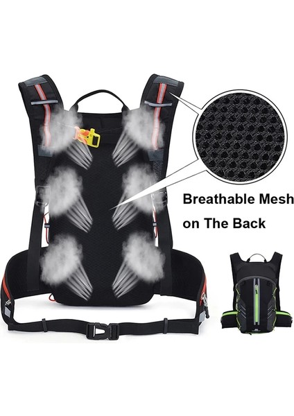 002 Mavi Stil Nefes Alabilir Ultra Hafif Bisiklet Çantası Taşınabilir Su Geçirmez Spor Sırt Çantası 10L Açık Yürüyüş Tırmanma Kılıfı Bisiklet Bisiklet Sırt Çantası (Yurt Dışından)