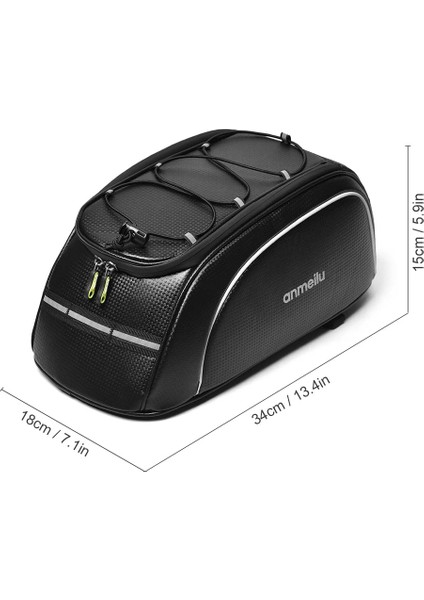 D Tipi Stili Bisiklet Bagaj Çantası 7l Bisiklet Çantası Suya Dayanıklı Bisiklet Raf Çantası, Su Geçirmez Yağmur Kapağı Hızlı Bırakma Kargo Çantası Aksesuarları (Yurt Dışından) fiyatları