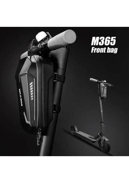 2l Stilini Yükseltin Vahşi Adam Evrensel Elektrikli Scooter Çantası Mesnetli Eva Sert Kabuk Denge Bisiklet Gidon Çantası Xiaomi M365 Es1 Es2 Es3 Es4 (Yurt Dışından)