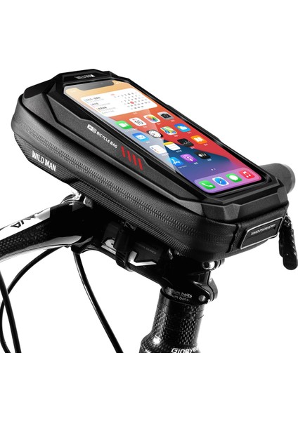 X3 Kırmızı Logo Stili Wıld Man Bisiklet Gidon Çanta Kafa Tüp Çanta Bisiklet Bisiklet Cep Telefonu Kılıfı Tutucu Ekran Telefon Dağı Mtb Bisiklet Aksesuarları (Yurt Dışından) fiyatları