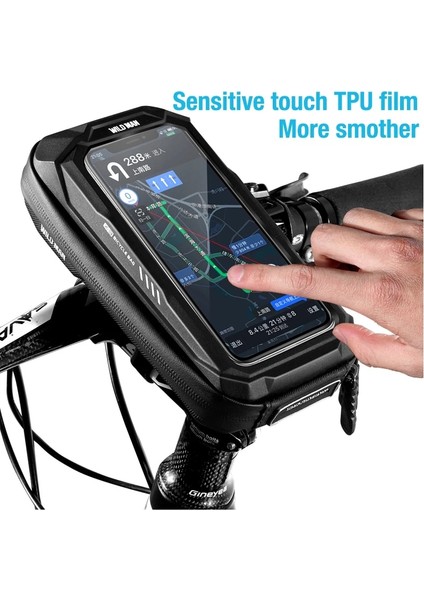 X3 Kırmızı Logo Stili Wıld Man Bisiklet Gidon Çanta Kafa Tüp Çanta Bisiklet Bisiklet Cep Telefonu Kılıfı Tutucu Ekran Telefon Dağı Mtb Bisiklet Aksesuarları (Yurt Dışından) indirimleri