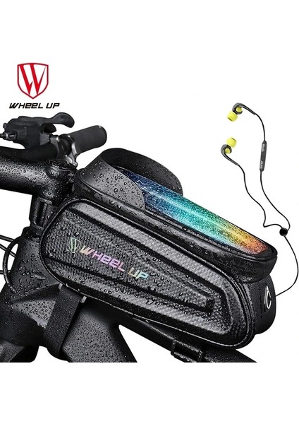 B41 Beyaz Stil Wheel Up Bisiklet Çantası Su Geçirmez Dokunmatik Ekran Büyük Kapasiteli Üst Ön Tüp Çerçeve 6.one Kılıf Dokunmatik Ekran Bisiklet Yol Çantası (Yurt Dışından) fiyatları