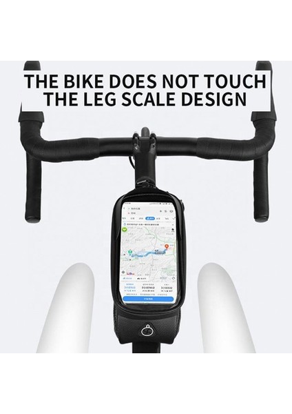 B41 Beyaz Stil Wheel Up Bisiklet Çantası Su Geçirmez Dokunmatik Ekran Büyük Kapasiteli Üst Ön Tüp Çerçeve 6.one Kılıf Dokunmatik Ekran Bisiklet Yol Çantası (Yurt Dışından) indirimleri