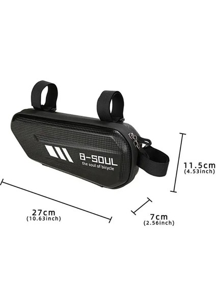 No.12 Tarzı Bisiklet Üçgen Çanta Aşınmaya Dayanıklı B-Soul Dağ Yolu Bisikleti Üçgen Çanta Su Geçirmez Sert Kabuk Büyük Kapasiteli Çanta (Yurt Dışından) fırsatları