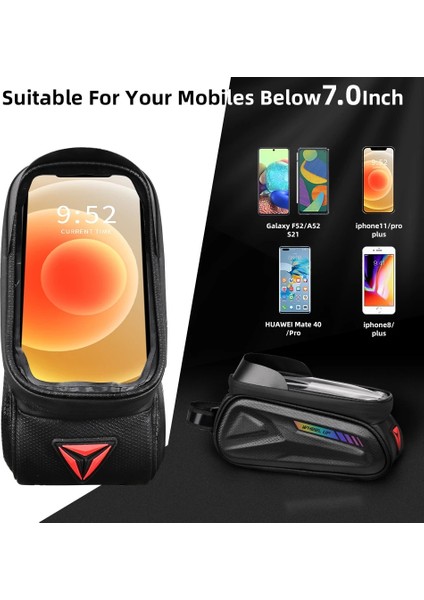 No.40 Tarzı Wheel Up Bisiklet Çantası Su Geçirmez Bisiklet Üst Ön Tüp Çerçeve Çanta Büyük Kapasiteli Mtb Yol Bisikleti 7 Telefon Çantası Bisiklet Aksesuarları (Yurt Dışından) fırsatları