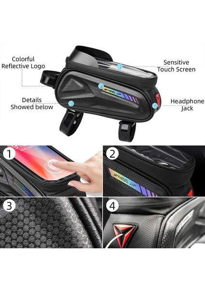 No.40 Tarzı Wheel Up Bisiklet Çantası Su Geçirmez Bisiklet Üst Ön Tüp Çerçeve Çanta Büyük Kapasiteli Mtb Yol Bisikleti 7 Telefon Çantası Bisiklet Aksesuarları (Yurt Dışından) indirimleri