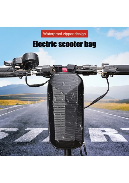 Elektrikli Scooter Eva Sert Kabuk Çantaları Su Geçirmez Yansıtıcı Elektrikli Scooter Saklama Çantası Eva Hard Case Denge Araba Bisiklet Çantaları (Yurt Dışından)