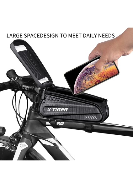 Es3 Stili X-Tıger Büyük Kapasiteli Eva Bisiklet Çantası Mtb Bisiklet Üst Tüp Çanta Suya Dayanıklı Dokunmatik Telefon Tutucu Kılıf Çanta Bisiklet Aksesuarları (Yurt Dışından) modelleri