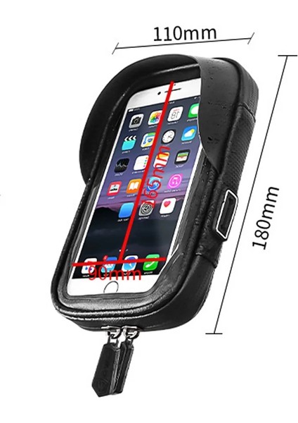 Stil 2 Kırmızı 02 Stili Inç Dokunmatik Ekran Yağmur Geçirmez Bisiklet Çantası Su Geçirmez Ön Tüp Çanta Telefon Kılıfı Cep Cep Telefonu Tutucu Mtb Bisiklet Aksesuarı (Yurt Dışından)