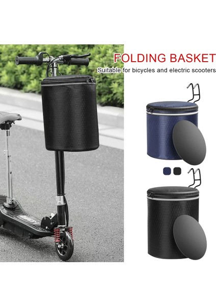 Temel Mavi Stil 20L Büyük Bisiklet Ön Sepet Çanta Kapaklı Çıkarılabilir Su Geçirmez Gidon Sepeti Pet Taşıma Çantası Evrensel Elektrikli Scooter (Yurt Dışından) modelleri