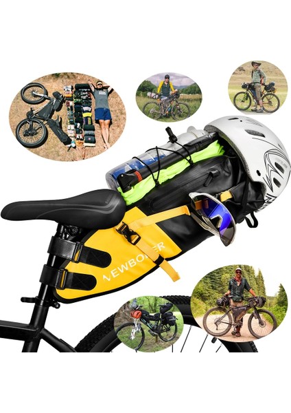 CYB001-SIYAH Stil Yeni Bisiklet Çantası Eyer Çantası Arka Büyük Kapasiteli Bisiklet Çantası Seatpost Paketi Katlanabilir Mtb Bisiklet Bisiklet Çantası Bikepacking Aksesuarları (Yurt Dışından) fiyatları